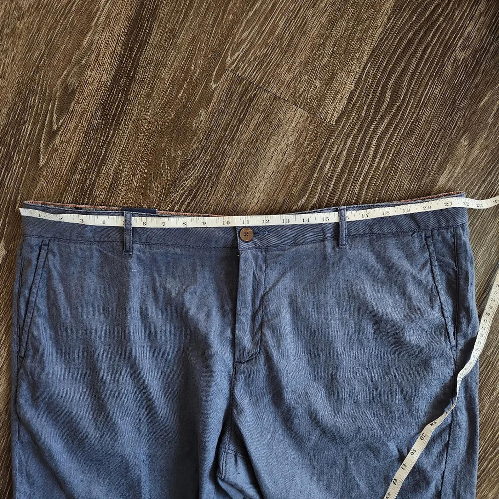 Faherty Mens Blue Tradewinds Linen Blend Shorts Size 42 NWT 7.5